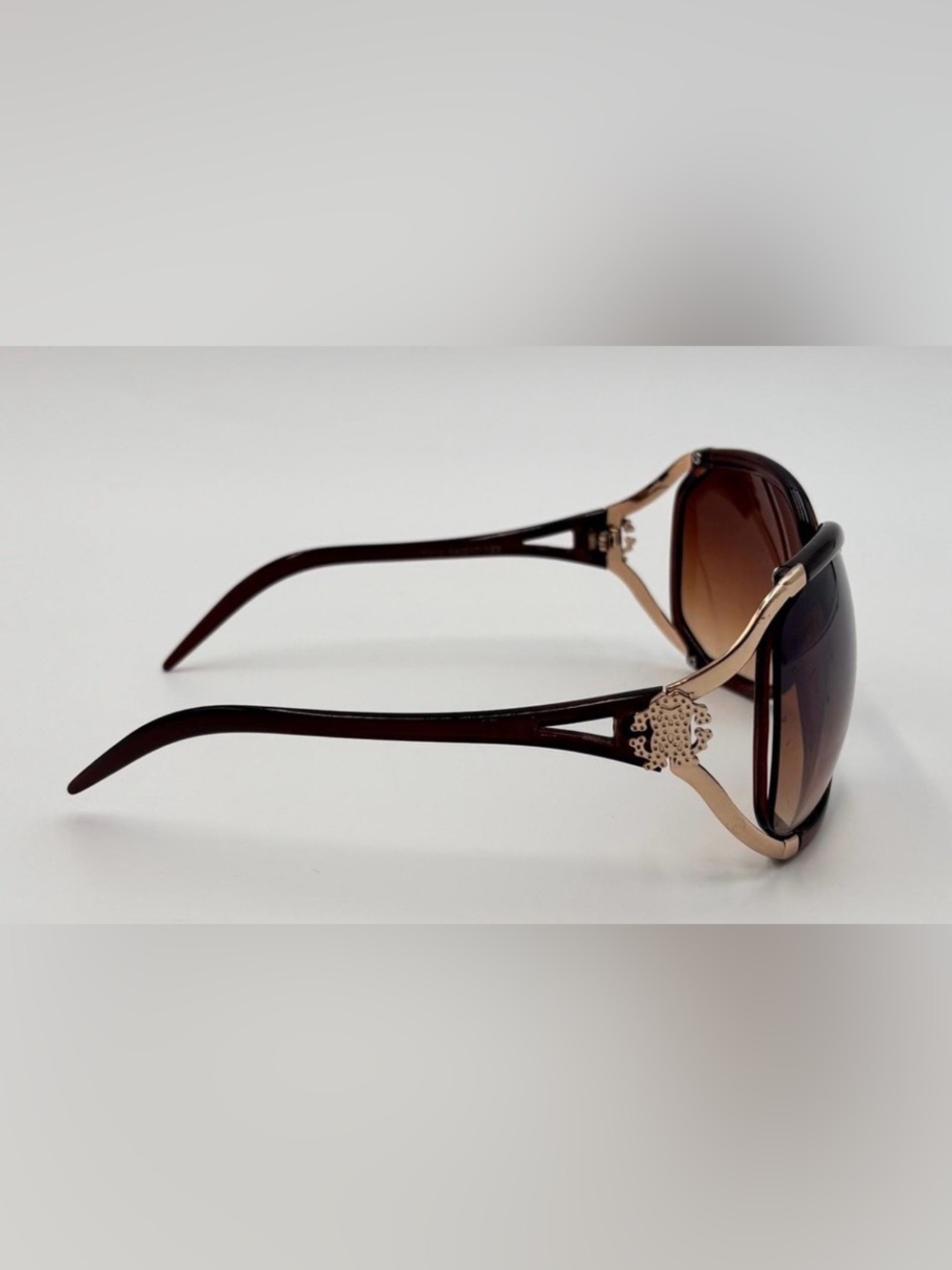 Signed Roberto Cavalli Oversized Gradient Women's Sunglasses Gold trim - Picture 10 of 11